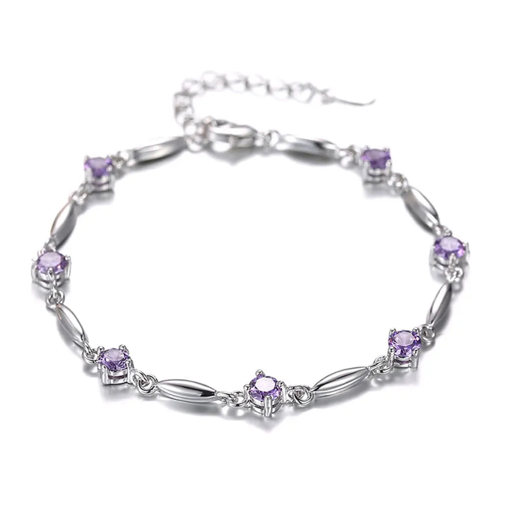 Amethyst Glow Bracelet