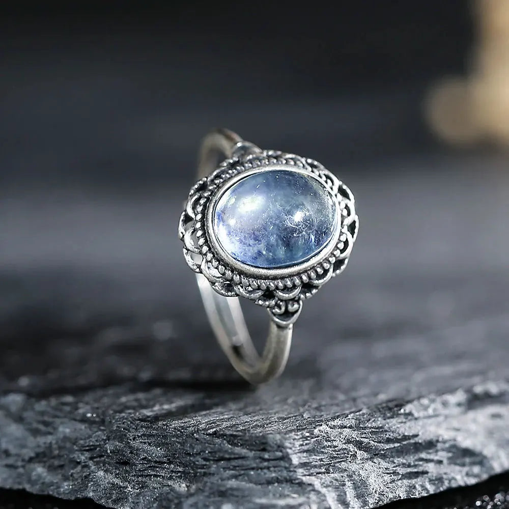 Aquamarine Silver Rings