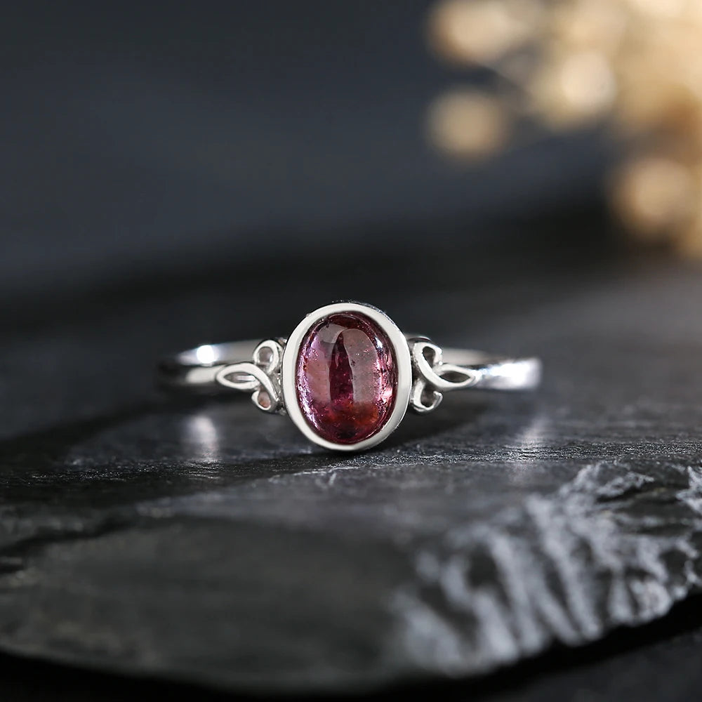 Sterling Garnet Ring