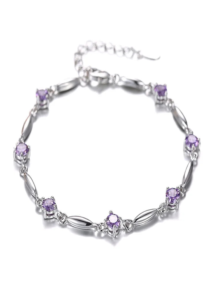 Amethyst Glow Bracelet
